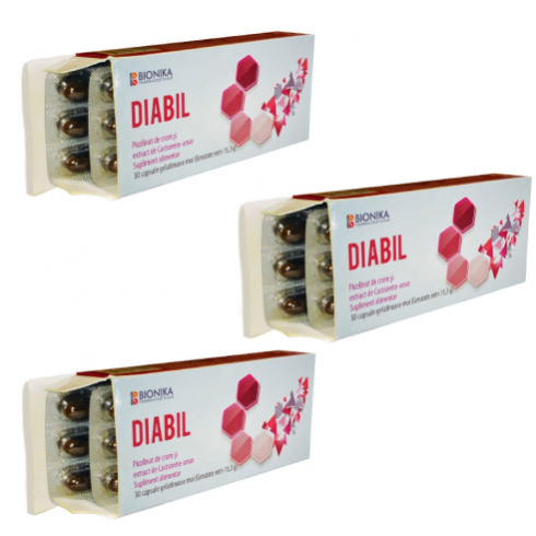 DIABIL®, Oferta 3 cutii - Supliment alimentar