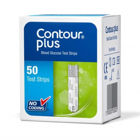 Bandelete de testare 50 buc. (Compatibile cu dispozitivele Contour™ Plus si CONTOUR™PLUS ONE)