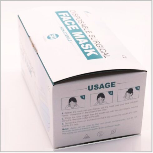 Masti chirurgicale 3 straturi (cutie cu 50 buc)
