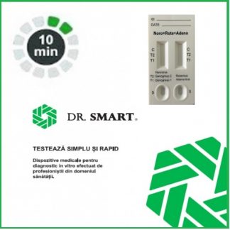 Test rapid combo Norovirus/Rotavirus/Adenovirus Casetă (materii fecale)-Kit cu 10 teste