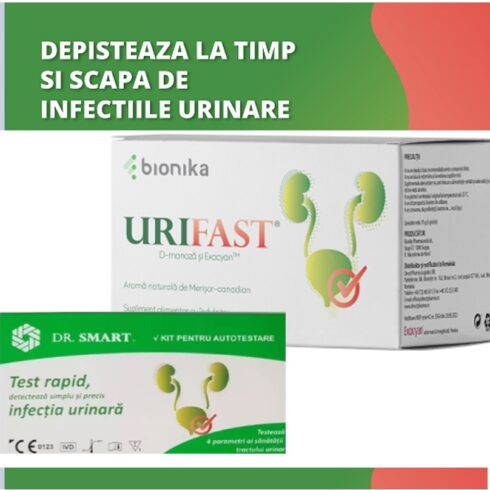 Pachet promotional URIFAST® +1 Test rapid pentru infecții de tract urinar