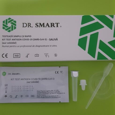 Test rapid antigen COVID-19  (SARS-CoV 2) (aur colloidal) – casetă, SALIVĂ