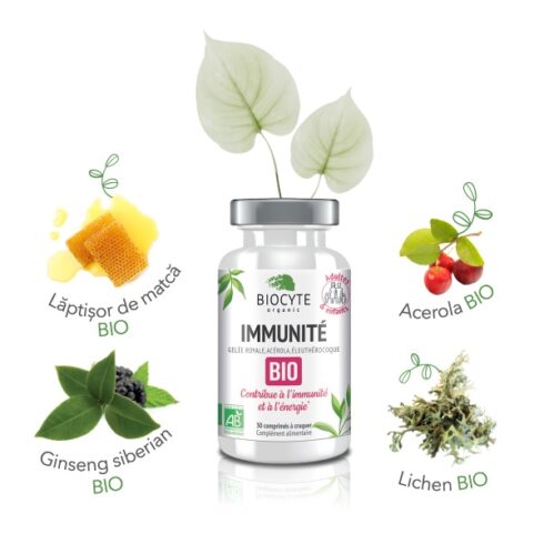 BIOCYTE IMUNITATE BIO 30 tablete masticabile