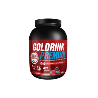GoldNutrition Goldrink Premium + BCAA'S fructe de padure 750 g