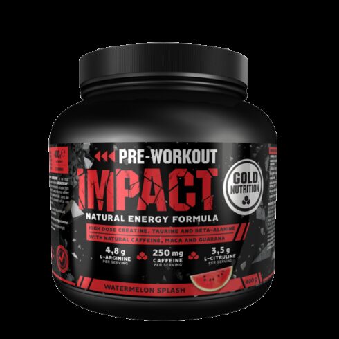 GoldNutrition PRE-WORKOUT Impact pepene rosu 400 gr