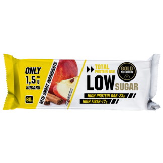 GoldNutrition Protein Bar Low Sugar mere si scortisoara 60gr