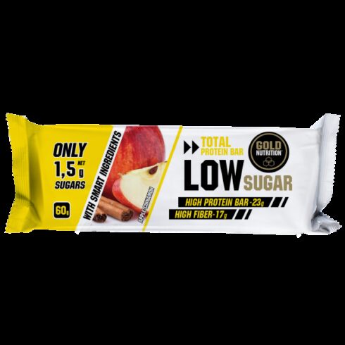 GoldNutrition Protein Bar Low Sugar mere si scortisoara 60gr