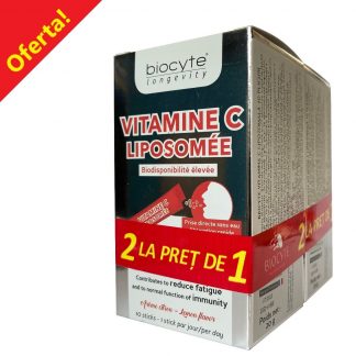 OFERTA 2 la pret de 1 - BIOCYTE VITAMINE C LIPOZOMALA 10 PLICURI