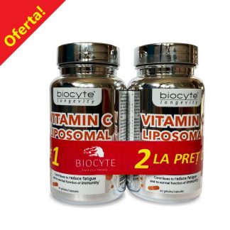 OFERTA 2 la pret de 1 - BIOCYTE VITAMINE C LIPOZOMALA 30 CPS