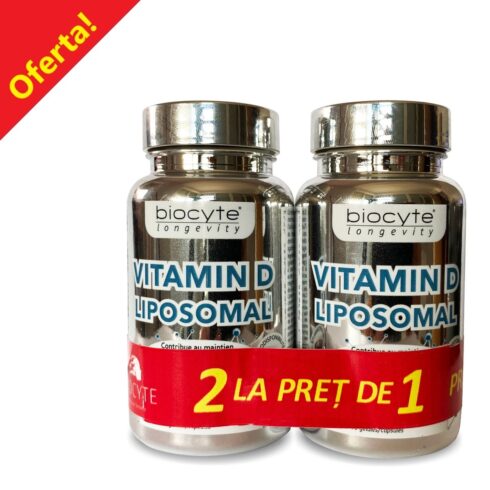 OFERTA 2 la pret de 1 - BIOCYTE VITAMINA D LIPOZOMALA 30 CPS