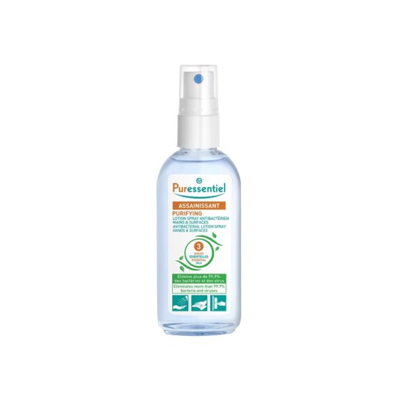 PURIFYING Lotiune spray antebacteriana pt. maini cu 3uleiuri esentiale 80 ml