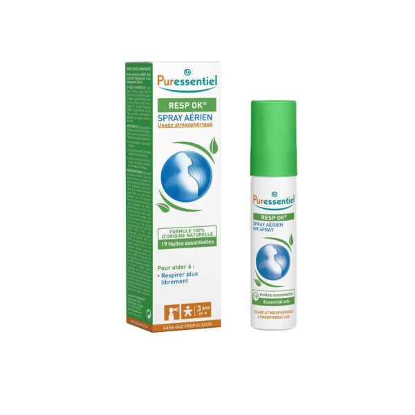 RESPIRATORY Spray aerian pentru calmarea cailor nazale cu 19 uleiuri esentiale 20 ml