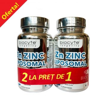 OFERTA 2 la pret de 1 - BIOCYTE ZINC LIPOZOMAL 60 CPS