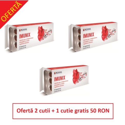 IMUNIX – Supliment alimentar 2 cutii + 1 cutie gratis