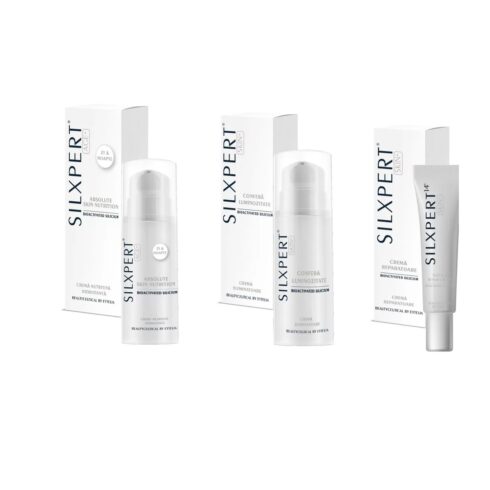 Pachet SILXPERT CREMA REPARATOARE + SILXPERT CREMA ILUMINATOARE + SILXPERT ABSOLUTE SKIN NUTRITION