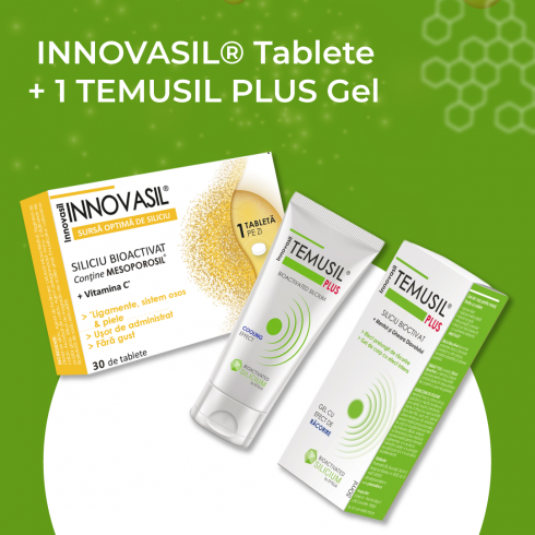 INNOVASIL® Tablete + 1 Temusil Plus, Gel cu efect de răcorire prelungit