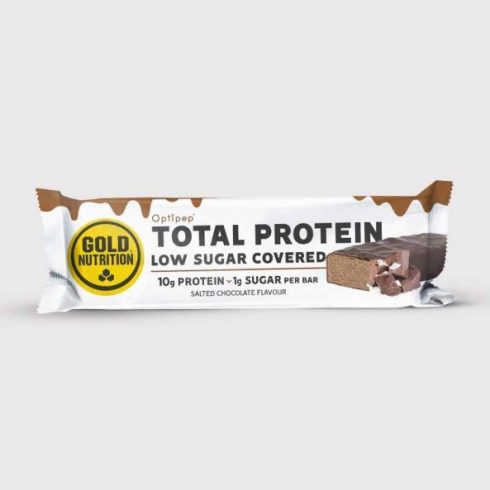 Baton proteic cu ciocolata sarata Total Protein Bar Low Sugar, GoldNutrition, 30 g