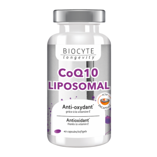 Coenzima Q10 lipozomala, Biocyte, CoQ10 liposomal, 40 capsule