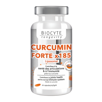 Curcumina, Biocyte, Curcumin Forte x 185 lipozomal, 30 capsule