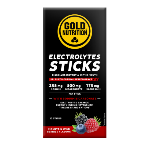 Electroliti cu fructe de padure Electrolytes, GoldNutrition, 10 plicuri