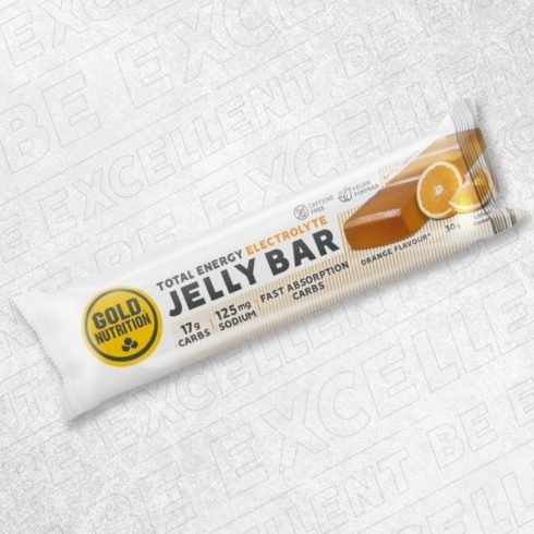 Jeleu energizant cu aroma de portocale Jelly Bar Electrolyte, GoldNutrition, 30g