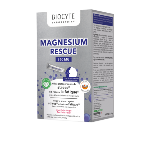 Magneziu orodispersabil, Biocyte, Magnesium Rescue, 14 plicuri
