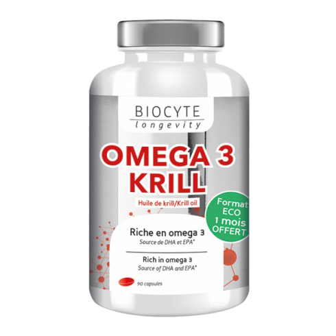 Omega 3 EPA si DHA, Biocyte, Omega 3 Krill, 90 capsule