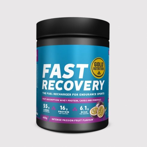 Pudra de refacere dupa efort, GoldNutrition, Fast Recovery, Fructul pasiunii, 600 g