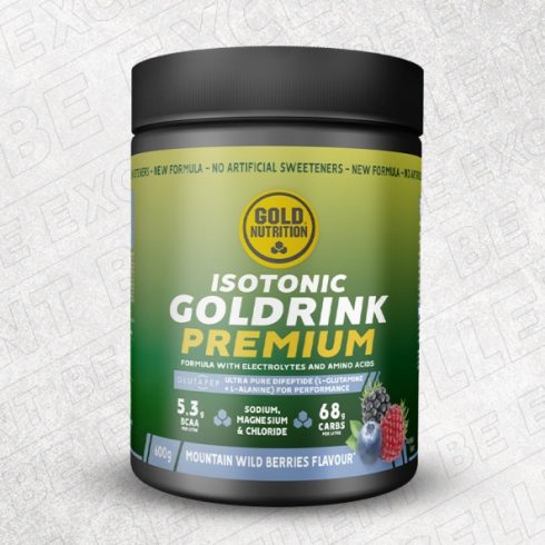 Pudra izotonica cu aminoacizi, Goldrink Premium fructe de padure, GoldNutrition, 600 g