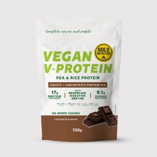 Pudra proteica vegetala, GoldNutrition, V Protein Ciocolata, 720 g