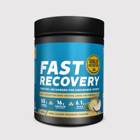 Pudra refacere dupa efort, GoldNutrition, Fast Recovery, Pina Colada, 600 g