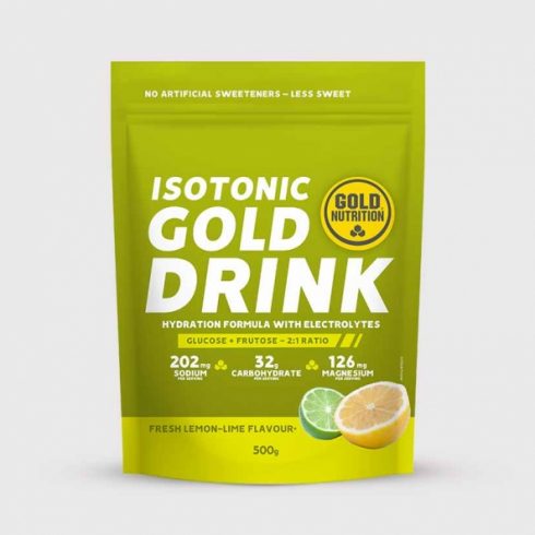 Pulbere bautura izotonica cu lamaie Gold Drink, Goldnutrition, 500g