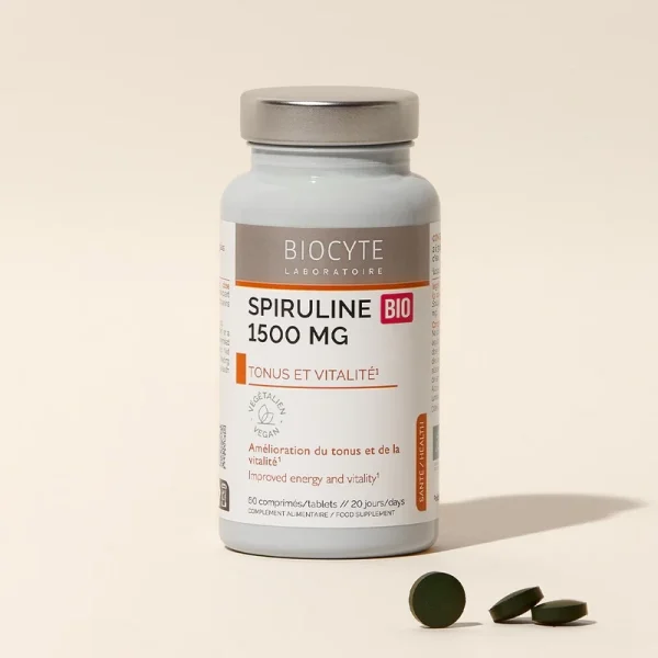 spirulina bio biocyte spiruline bio 60 tablete