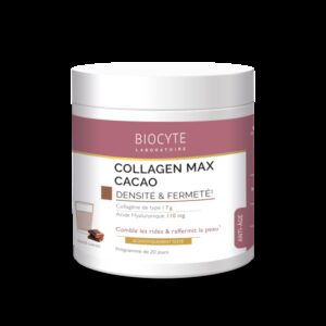 supliment alimentar anti aging cu colagen si acid hialuronic biocyte collagen max cacao 260 g