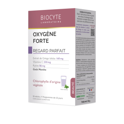 supliment alimentar antioxidant si detoxifiant cu ginkgo biloba rutin si vitamina c biocyte oxygene forte 15 plicuri