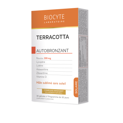 supliment alimentar autobronzant biocyte terracotta cocktail autobronzant 30 capsule