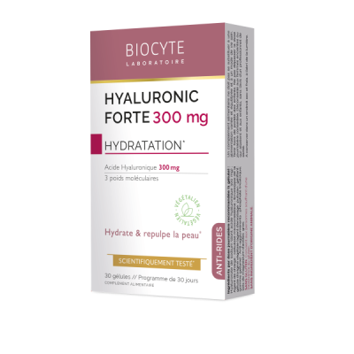 supliment alimentar cu acid hialuronic biocyte hyaluronic forte 300 mg 30 capsule