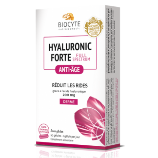 Supliment alimentar cu acid hialuronic, Biocyte, Hyaluronic Forte Full Spectrum, 30 capsule