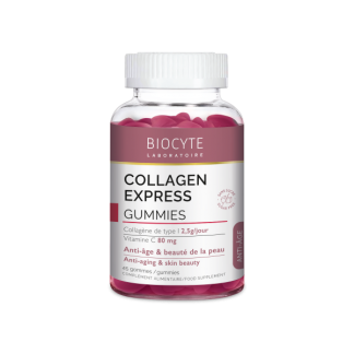 Supliment alimentar cu colagen si vitamina C Collagen Express, Biocyte, 45 jeleuri