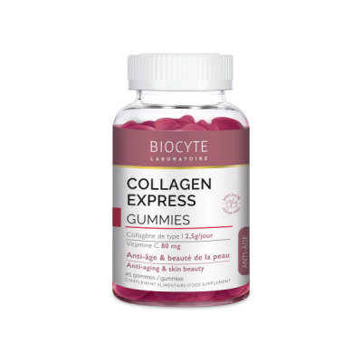 supliment alimentar cu colagen si vitamina c collagen express biocyte 45 jeleuri
