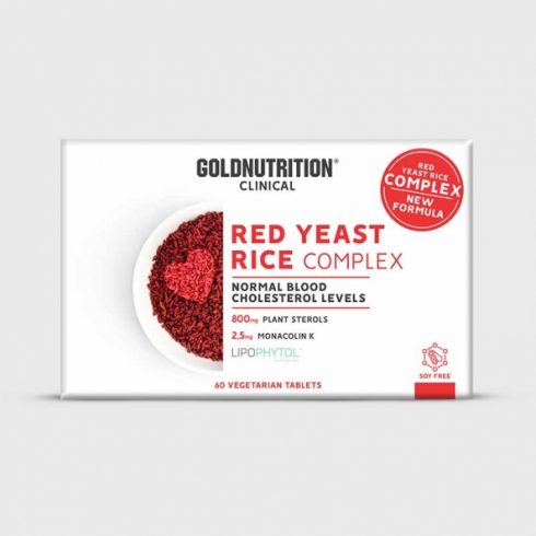 Supliment alimentar cu orez rosu Clinical Red Yeast Rice Complex, GoldNutrition, 60 tablete