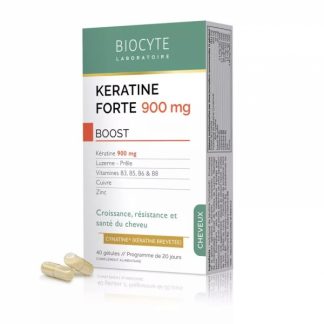 Supliment alimentar pe baza de cheratina, Biocyte, Keratine Forte Full Spectrum, 40 capsule