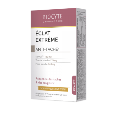 supliment alimentar pentru luminozitatea tenului si reducerea petelor pigmentare biocyte eclat extreme 40 capsule