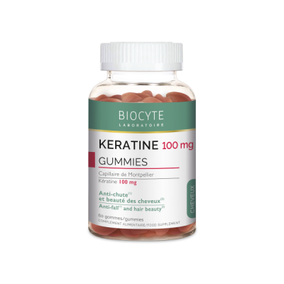 supliment alimentar pentru par keratine gummies biocyte 60 jeleuri