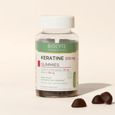 supliment alimentar pentru par keratine gummies biocyte 60 jeleuri
