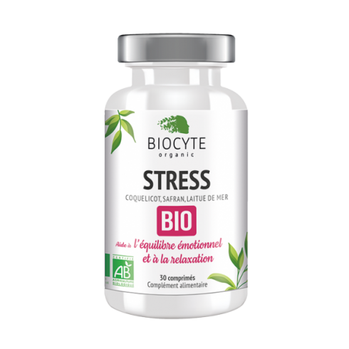 Supliment alimentar pentru relaxare si echilibrare emotionala, Biocyte, Stress Bio, 30 tablete