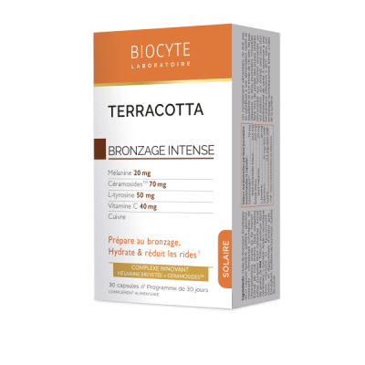 supliment alimentar terracotta bronz intense biocyte 30 capsule