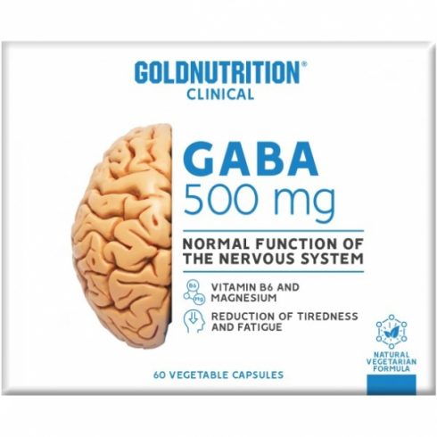 Supliment pentru imbunatatirea somnului si reducerea strarilor de anxietate GABA, GoldNutrition, 60 capsule