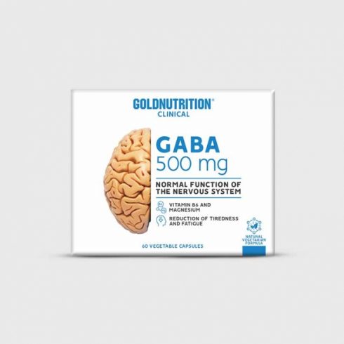 Supliment pentru imbunatatirea somnului si reducerea strarilor de anxietate GABA, GoldNutrition, 60 capsule