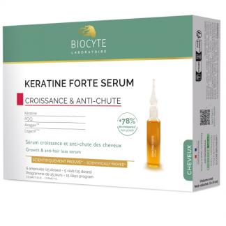 Tratament impotriva caderii parului, Biocyte, Keratine Forte Serum, 5 x 9 ml